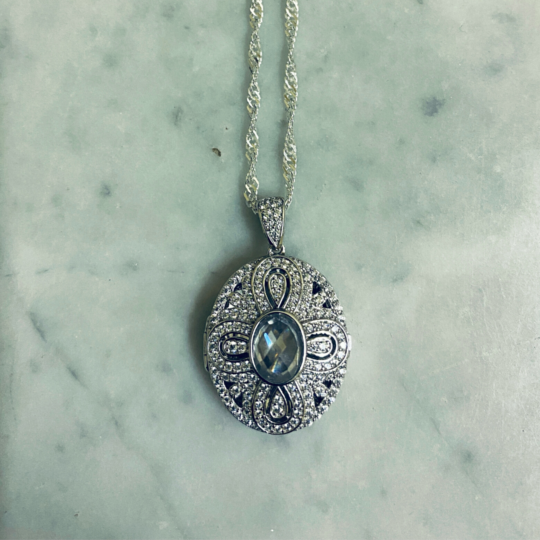 Sterling Silver 925 Pendant - Locket (FL10)