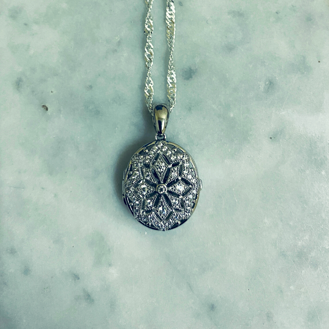 Sterling Silver 925 Pendant - Locket (FL11)