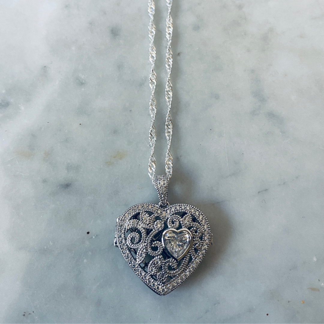 Sterling Silver 925 Pendant - Locket (FL01)