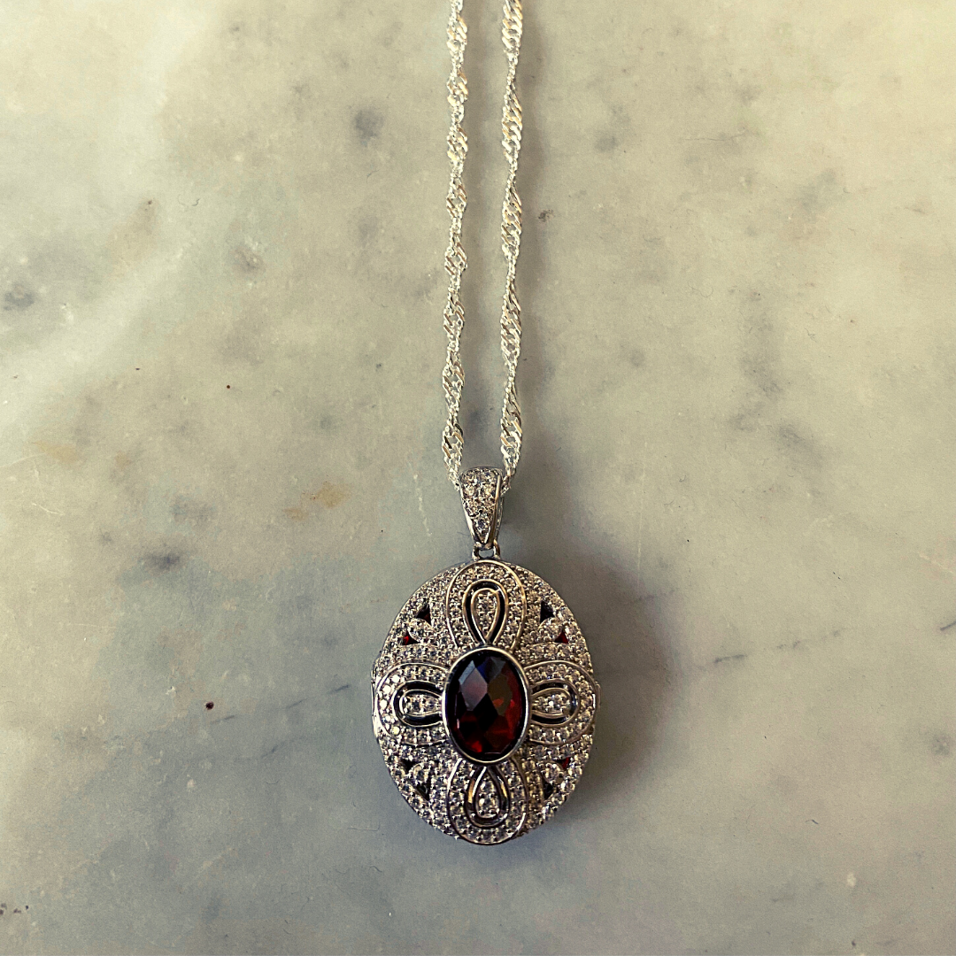 Sterling Silver 925 Pendant - Locket (FL02)