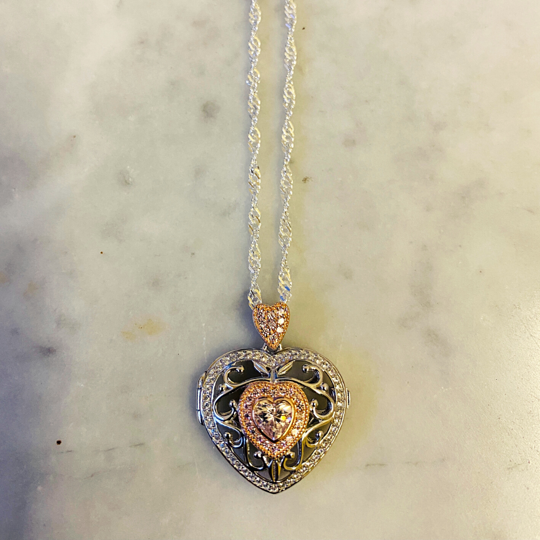 Sterling Silver 925 Pendant - Locket (FL06)