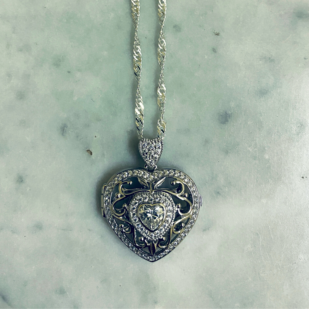 Sterling Silver 925 Pendant - Locket (FL09)