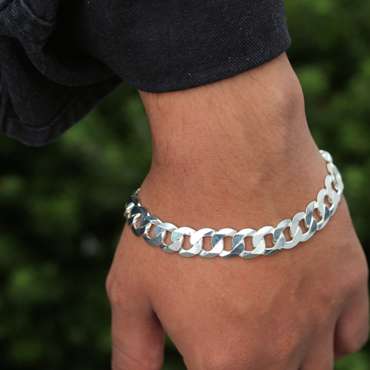 Pure Silver 925 Bracelet For Men - Chaandi Bracelet (9 Inch)