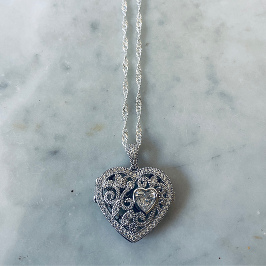 Sterling Silver 925 Pendant - Locket (FL01)