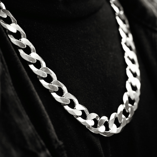 Sterling Silver 925 16mm Mens Chain