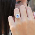 Elif Sterling Silver 925 Tanzanite Ring (RKK0607)