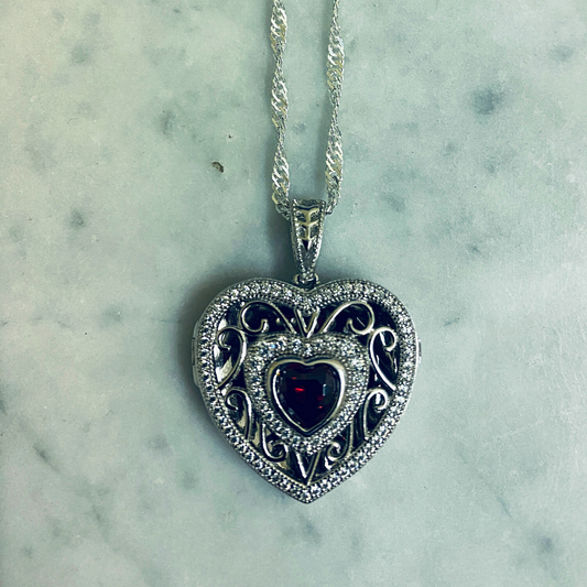 Sterling Silver 925 Pendant - Locket (FL07)