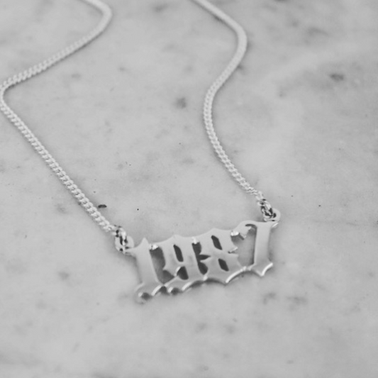 DATE OF BIRTH NECKLACE