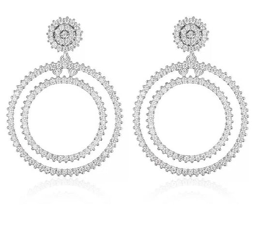 Sterling Silver 925 Female Earring (E-KK0303)