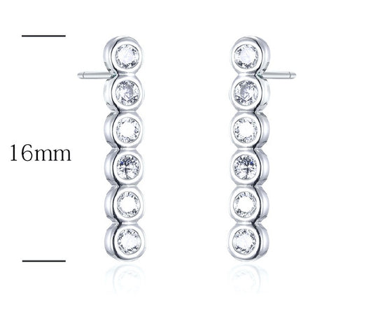 Sterling Silver 925 Female Earring (E-SN3048)