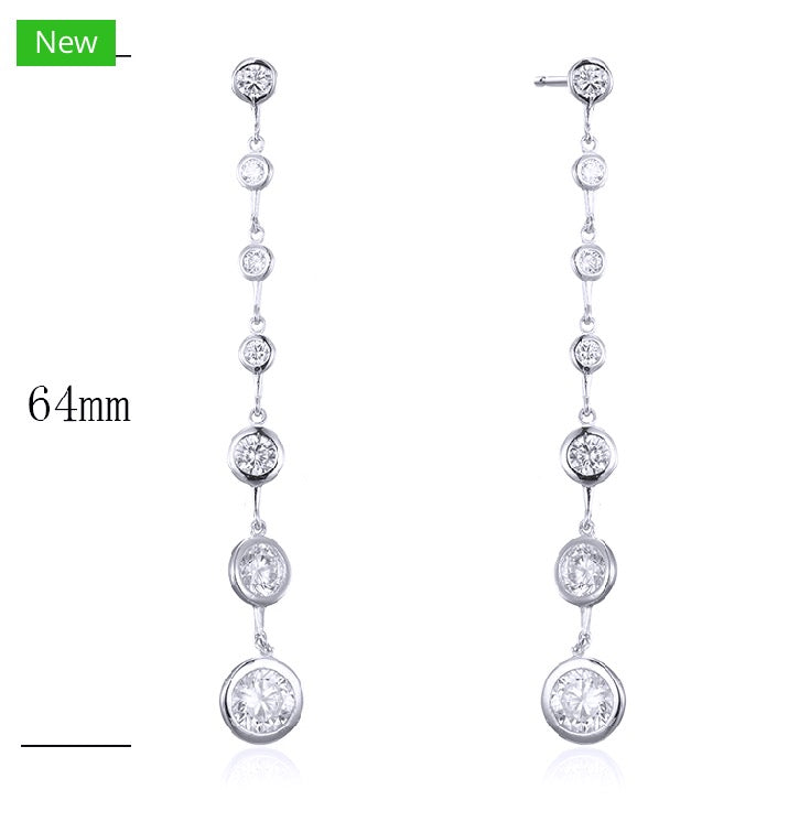 Sterling Silver 925 Female Earring (E-SN3085)