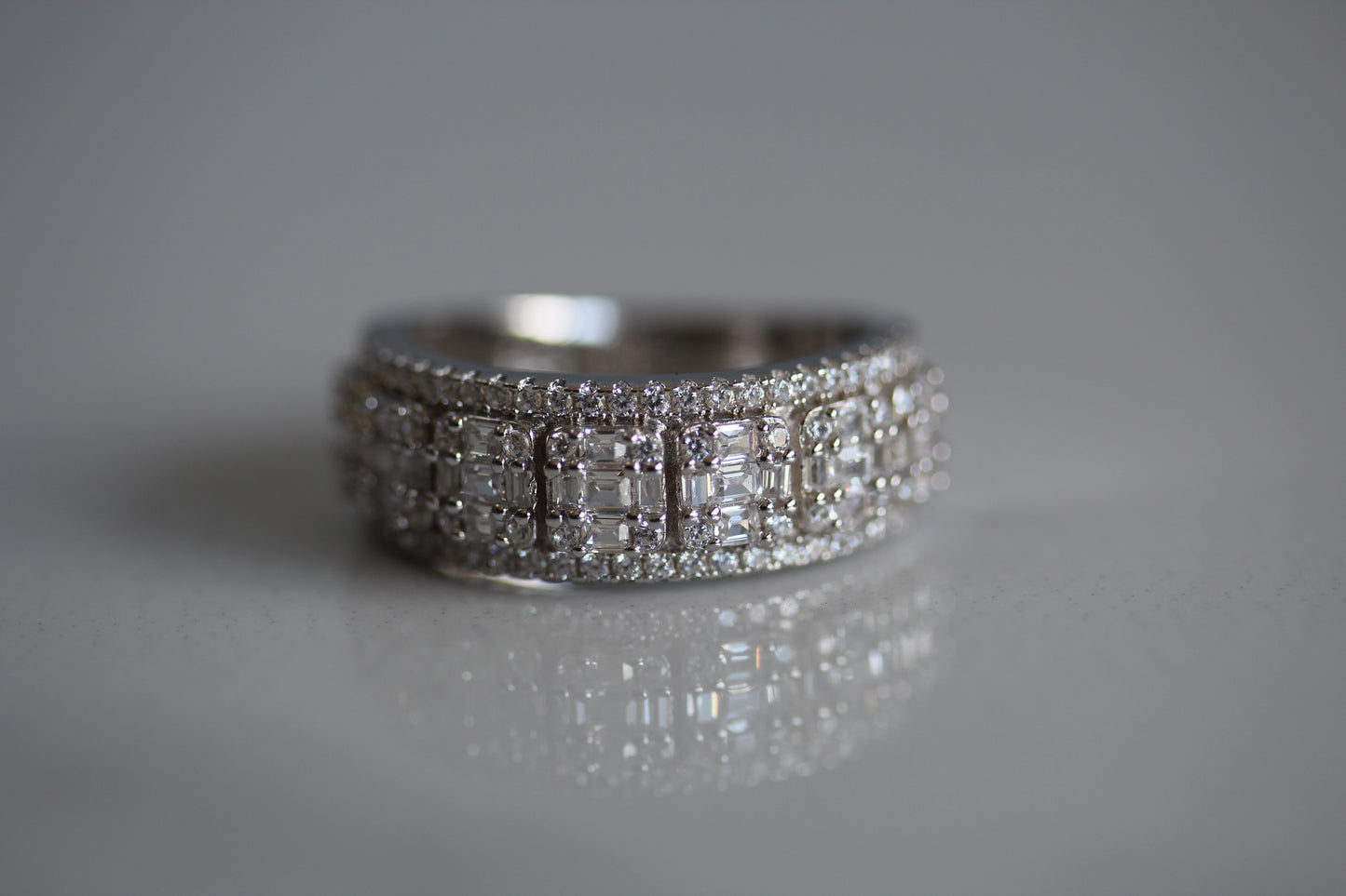 Anastasia - Sterling Silver 925 Engagement Ring (RKK0674)