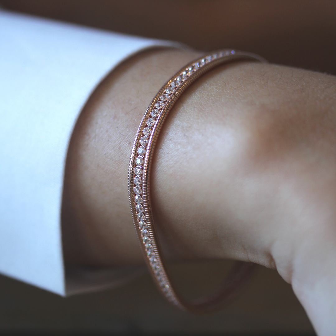 TURIN Rose Gold - 925 Sterling Silver Bracelet